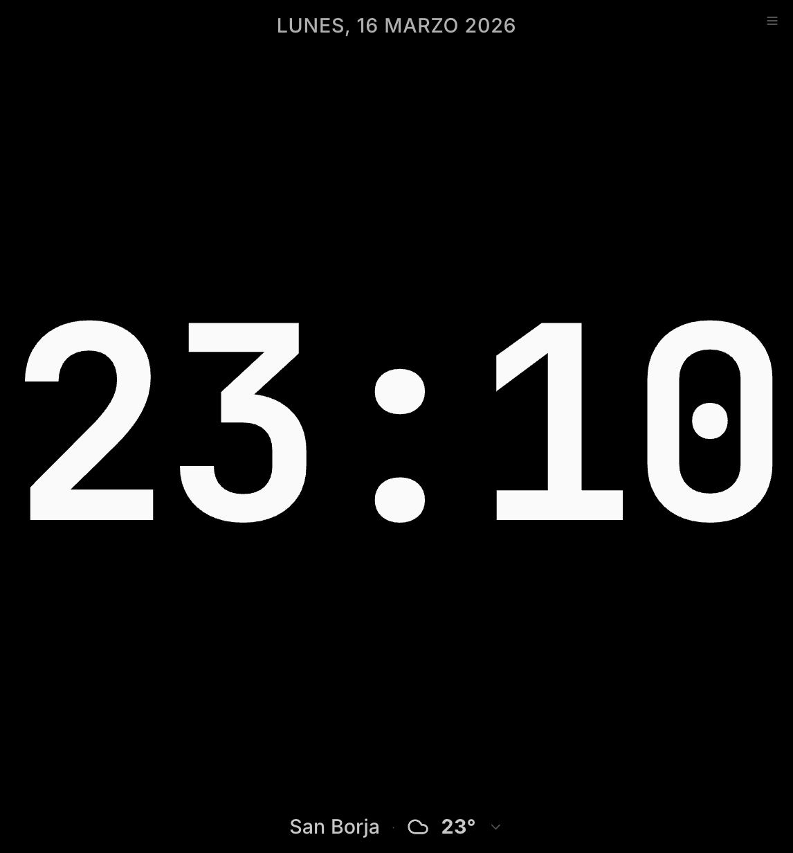 Captura de pantalla de Fecha, Hora y Clima